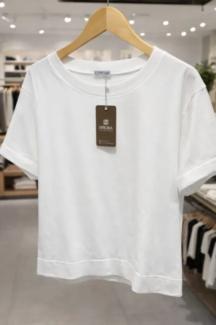 T-Shirt Algodão com Punho