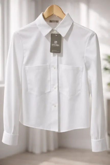 Camisa Cropped de Algodão