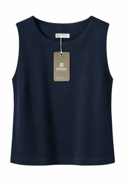 Blusa Cropped Malha PU