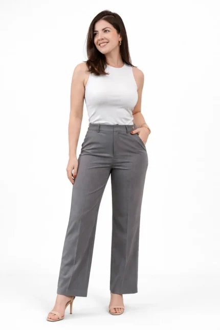 Calça Reta Effiora Alfaiataria