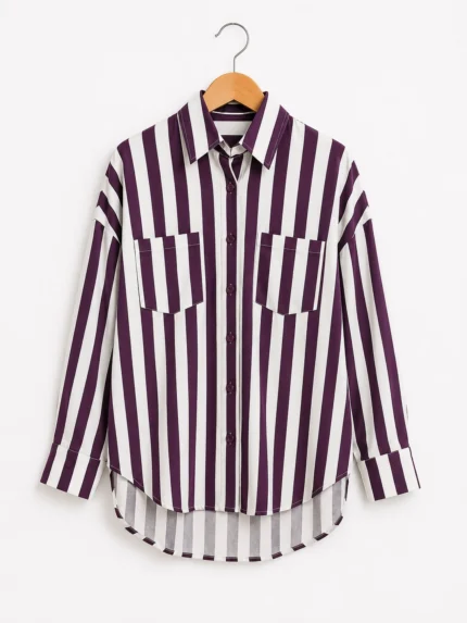Camisa Tricoline Listrada