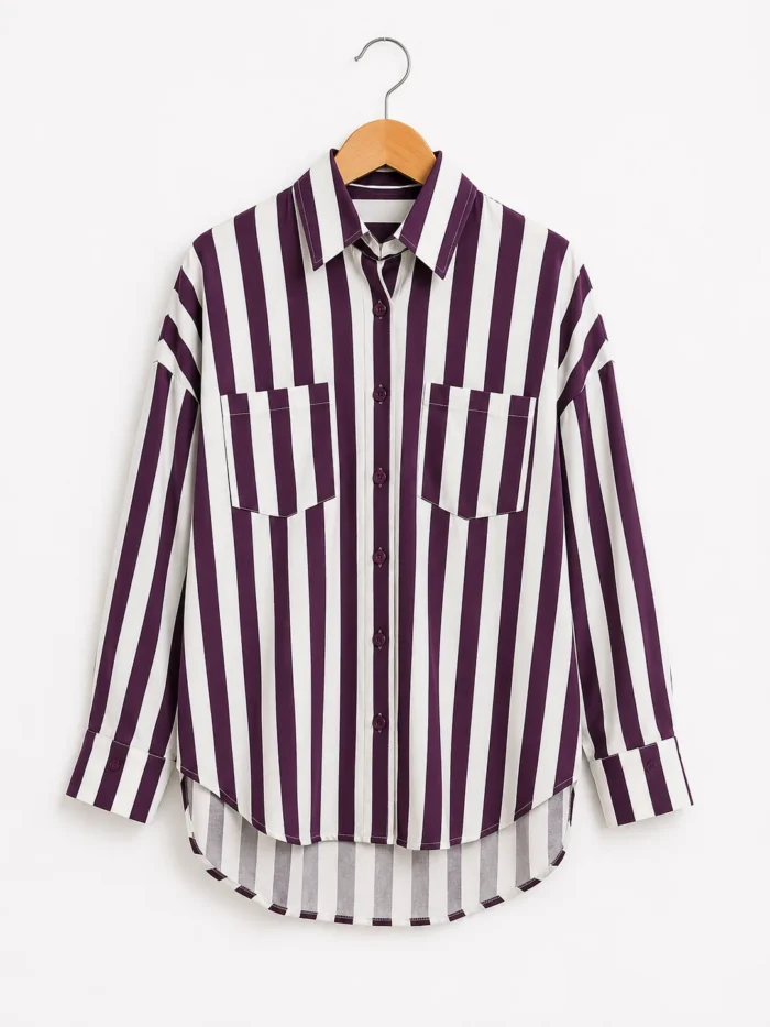 Camisa Tricoline Listrada